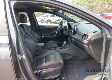 2019 Hyundai Elantra Gt N Line z USA, uszkodzony, nr VIN KMHH55LC8KU109028